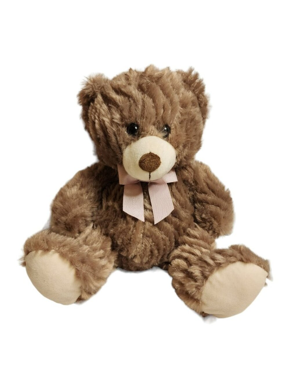 Burton + Burton Soft Comfy Teddy Bear Lovey 9" Plush Stuffed Animal Toy Pink Bow
